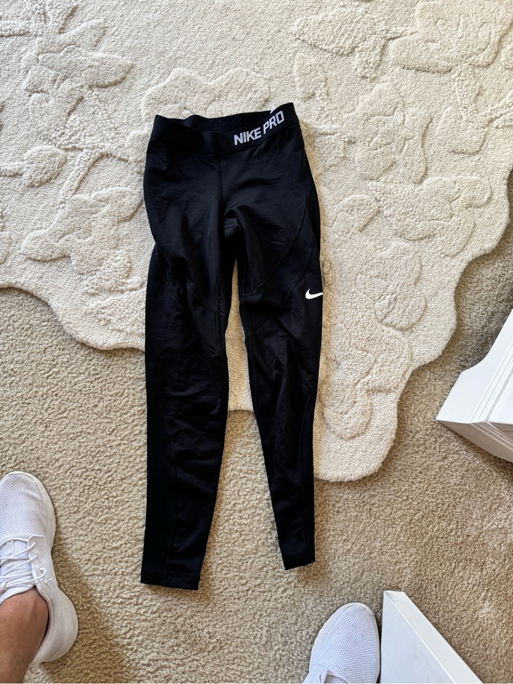 Nike Pro Black Compression Leggings - small